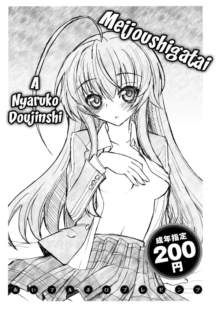 Meijoushigatai Doujinshi no Youna Mono