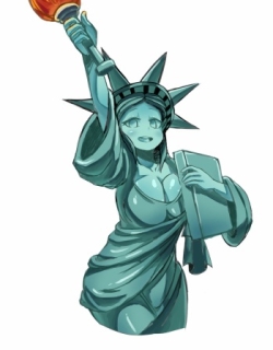 Statue Of Liberty By Unknown Artist Backup