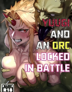 Yuugi and an Orc Locked in Battle