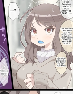 A vore manga where you are shrunk by a girl with blue mucous membranes and then swallowed whole