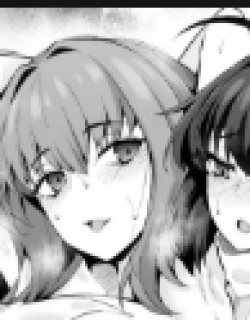 Scathach enjoying the bath with Takeru